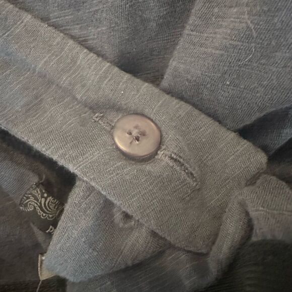 Prana Tribal Embroidered 100% Cotton Indie Sundress Coal NWT Size Large - Picture 9 of 12